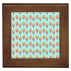 Cotton Candy Pattern Aqua 3d Framed Tiles by snowwhitegirl