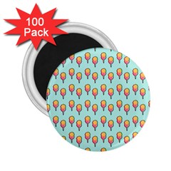 Cotton Candy Pattern Aqua 3d 2 25  Magnets (100 Pack)  by snowwhitegirl