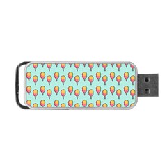 Cotton Candy Pattern Aqua 3d Portable Usb Flash (two Sides) by snowwhitegirl