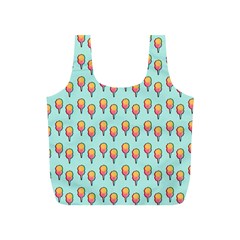 Cotton Candy Pattern Aqua 3d Full Print Recycle Bag (s) by snowwhitegirl