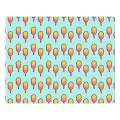 Cotton Candy Pattern Aqua 3d Double Sided Flano Blanket (large)  by snowwhitegirl