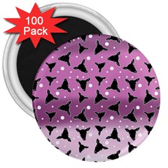 Deer Dots Ombre 3  Magnets (100 Pack) by snowwhitegirl