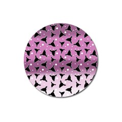 Deer Dots Ombre Magnet 3  (round) by snowwhitegirl