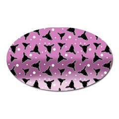 Deer Dots Ombre Oval Magnet by snowwhitegirl