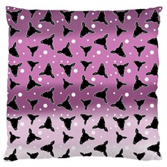 Deer Dots Ombre Large Flano Cushion Case (one Side) by snowwhitegirl