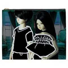 Dolls In Living Room Cosmetic Bag (xxxl) by snowwhitegirl