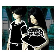 Dolls In Living Room Double Sided Flano Blanket (small)  by snowwhitegirl