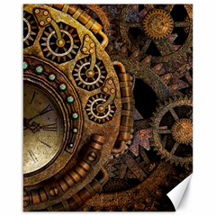 Steampunk Clock Canvas 16  X 20  by snowwhitegirl