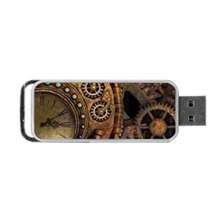 Steampunk Clock Portable Usb Flash (one Side) by snowwhitegirl