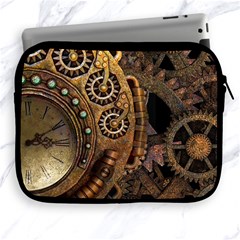 Steampunk Clock Apple Ipad 2/3/4 Zipper Cases by snowwhitegirl