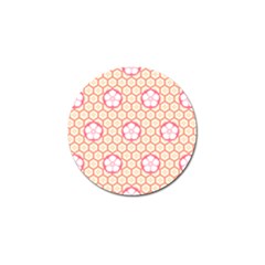 Floral Design Seamless Wallpaper Golf Ball Marker by Pakrebo