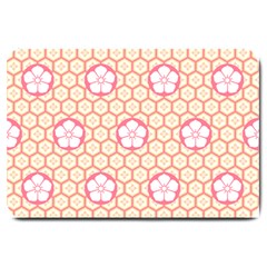 Floral Design Seamless Wallpaper Large Doormat  by Pakrebo