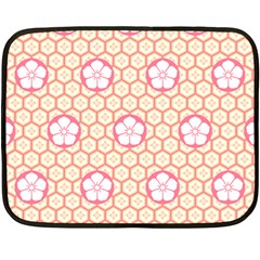 Floral Design Seamless Wallpaper Fleece Blanket (mini) by Pakrebo