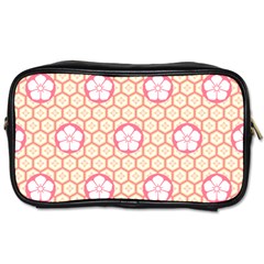 Floral Design Seamless Wallpaper Toiletries Bag (one Side)