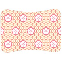 Floral Design Seamless Wallpaper Velour Seat Head Rest Cushion