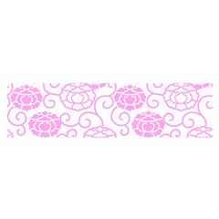 Peony Asia Spring Flowers Natural Satin Scarf (oblong) by Pakrebo