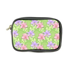 Lily Flowers Green Plant Natural Coin Purse