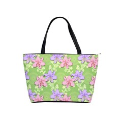 Lily Flowers Green Plant Natural Classic Shoulder Handbag