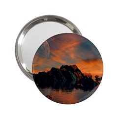 Horizon Sunset Evening Sunrise 2 25  Handbag Mirrors by Pakrebo