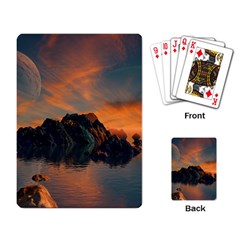 Horizon Sunset Evening Sunrise Playing Cards Single Design