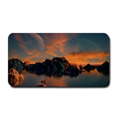 Horizon Sunset Evening Sunrise Medium Bar Mats by Pakrebo