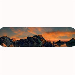 Horizon Sunset Evening Sunrise Large Bar Mats by Pakrebo