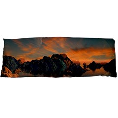 Horizon Sunset Evening Sunrise Body Pillow Case Dakimakura (two Sides) by Pakrebo