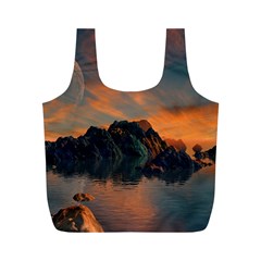 Horizon Sunset Evening Sunrise Full Print Recycle Bag (m) by Pakrebo