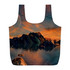 Horizon Sunset Evening Sunrise Full Print Recycle Bag (l) by Pakrebo