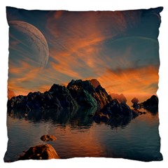 Horizon Sunset Evening Sunrise Standard Flano Cushion Case (two Sides) by Pakrebo