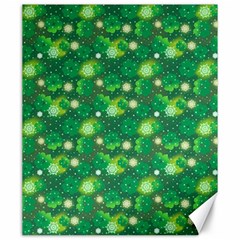 4 Leaf Clover Star Glitter Seamless Canvas 20  X 24  by Pakrebo