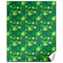 4 Leaf Clover Star Glitter Seamless Canvas 11  X 14  by Pakrebo