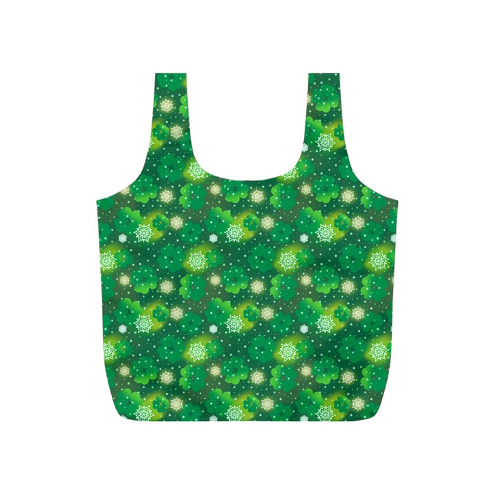 4 Leaf Clover Star Glitter Seamless Full Print Recycle Bag (S)