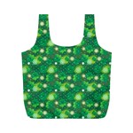 4 Leaf Clover Star Glitter Seamless Full Print Recycle Bag (M) Front