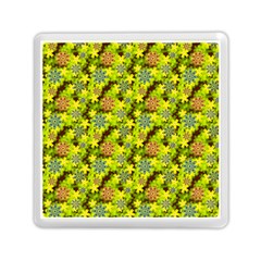 Flowers Yellow Red Blue Seamless Memory Card Reader (square) by Pakrebo