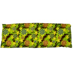 Flowers Yellow Red Blue Seamless Body Pillow Case (dakimakura) by Pakrebo