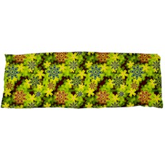 Flowers Yellow Red Blue Seamless Body Pillow Case Dakimakura (two Sides) by Pakrebo