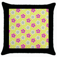 Traditional Patterns Plum Throw Pillow Case (black) by Pakrebo