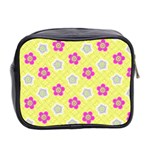 Traditional Patterns Plum Mini Toiletries Bag (Two Sides) Back