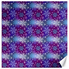 Snow White Blue Purple Tulip Canvas 12  X 12  by Pakrebo