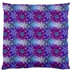 Snow White Blue Purple Tulip Standard Flano Cushion Case (two Sides) by Pakrebo