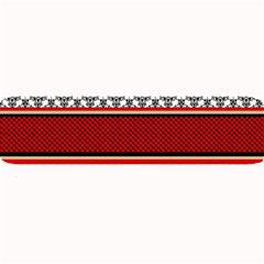 Background Damask Red Black Large Bar Mats by Pakrebo