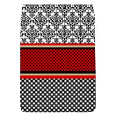 Background Damask Red Black Removable Flap Cover (l) by Pakrebo