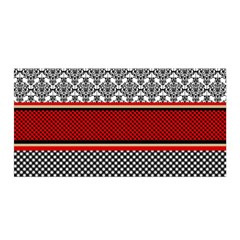 Background Damask Red Black Satin Wrap by Pakrebo