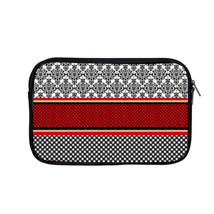 Background Damask Red Black Apple MacBook Pro 13  Zipper Case