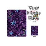 Stamping Pattern Leaves Drawing Playing Cards 54 (Mini) Front - Spade5