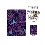 Stamping Pattern Leaves Drawing Playing Cards 54 (Mini) Front - Spade8