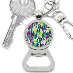 Leaves Drawing Pattern Nature Bottle Opener Key Chains by Pakrebo