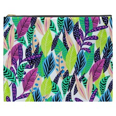 Leaves Drawing Pattern Nature Cosmetic Bag (xxxl) by Pakrebo