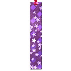 Textile Cross Pattern Square Large Book Marks by Pakrebo